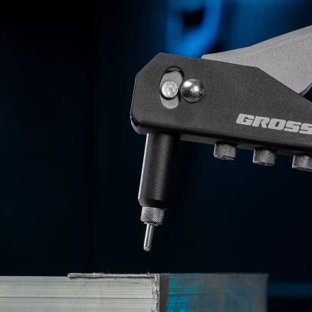 Заклепочник ручной Gross 40415, 260 мм, заклепки 2,4-3,2-4,0-4,8 мм купить в Челябинске