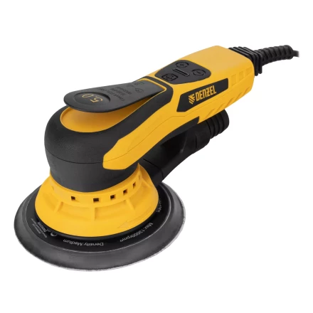 Машина шлифовальная орбитальная бесщет Denzel OS-150-BL 27606, 350 Вт, 4000-10000 об/мин купить в Челябинске