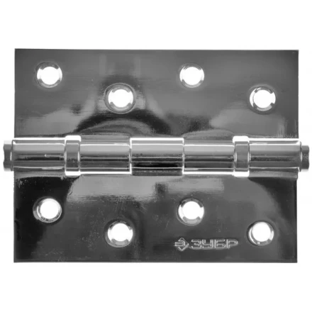 Петля универсальная ЗУБР &quot;ЭКСПЕРТ&quot;, 2 подшипника, цвет хром (CP), с крепежом, 100х75х2,5мм, 2 шт 37601-100-2 купить в Челябинске