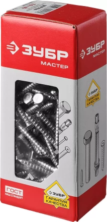 Шурупы ЗУБР &quot;МАСТЕР&quot; с шестигранной головкой, оцинкованные, 6x40мм, 110шт 4-300451-06-040 купить в Челябинске