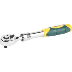 Трещотка для торцовых головок KRAFTOOL "PRO", телескопическая, Сr-V сталь, 72 зубца, 3/8" 27798-3/8