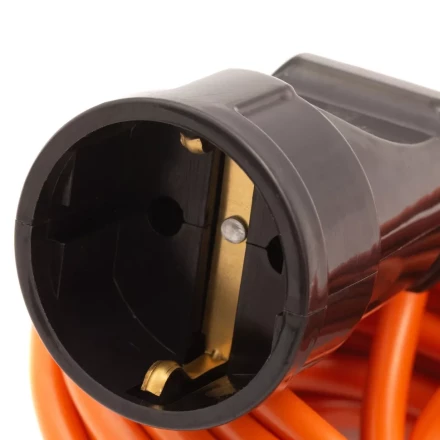 Удлинитель-шнур силовой Сибртех 30 м, 6А, тип УХз6, ПВС, 1 розетка без заземления 95813 купить в Челябинске