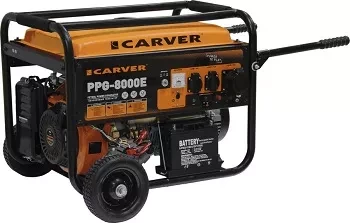 Генератор бензиновый CARVER PPG- 8000-Е-3 LT-190F купить в Челябинске