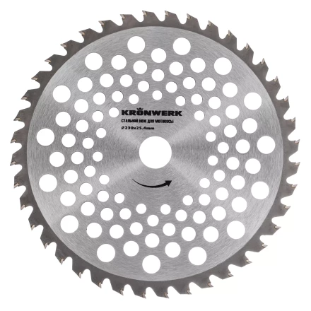 Нож для триммера 230х25,4, 40 зубьев Kronwerk 96343 купить в Челябинске