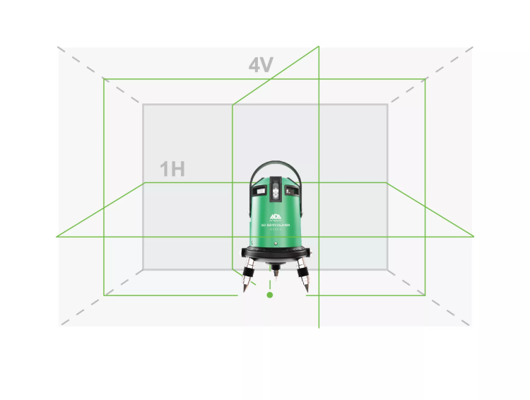Построитель лазерных плоскостей  лазерный уровень ADA 6D Servoliner GREEN ADA купить в Челябинске