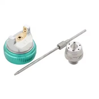 Пневматический краскопульт AG 801 HVLP , гравитационный, сопло 1,5мм и 1,8 мм Stels 57360 купить в Челябинске