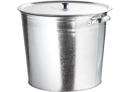 Бак для воды Россия оцинкованный с крышкой (крышка с ручкой) 20л, без крана 67548 купить в Челябинске