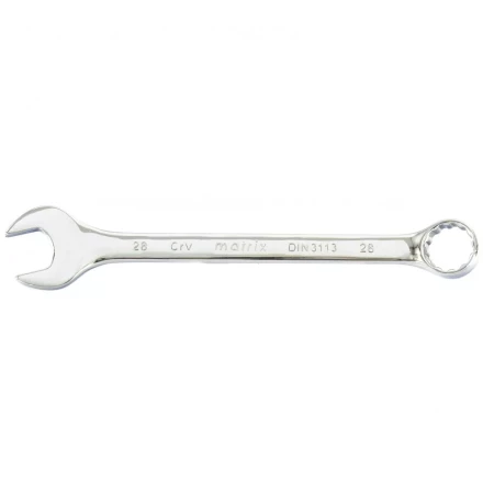 Ключ комбинированный 28 мм CrV полированный хром Matrix 15173 купить в Челябинске