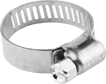 Хомуты нержавеющие с просечной лентой 8 мм коробка серия ПРОФЕССИОНАЛ купить в Челябинске