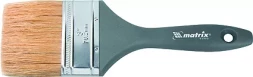 Кисть плоская "Евро" 4" натуральная щетина пластмассовая ручка MATRIX 83067