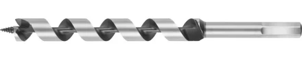 Сверло по дереву, спираль Левиса, HEX хвостовик, URAGAN 29465-235-18, d=18х235мм 29465-235-18 купить в Челябинске