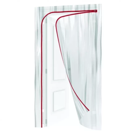 Пленочная дверь на молнии типа L 220x120cm с малярной лентой 2,5смх10м Matrix 88758 купить в Челябинске