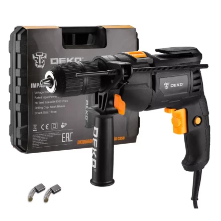 Дрель ударная DEKO DKID600W, 063-4163, в кейсе купить в Челябинске