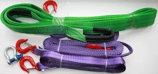 Ремень буксировочный динамический разрывная нагрузка 12т РА L= 6.0 м 80 мм в 2 слоя петля-крюк купить в Челябинске