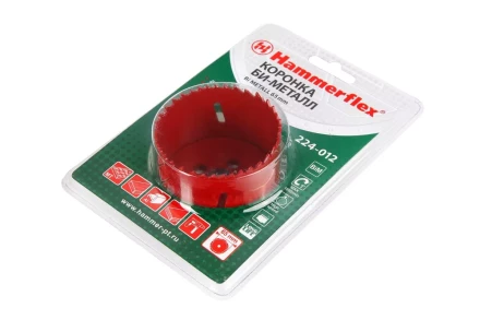 Коронка биметаллическая HAMMER Ф65х38мм 5/8&quot; BiMETALL (224-012) купить в Челябинске