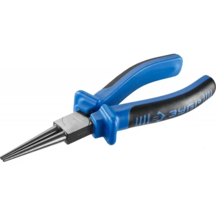 Круглогубцы ЗУБР, особостойкое спец. покрытие Н12Х1 (никель/хром), двухкомпонентные рукоятки, 160мм 2201-8-16_z01 купить в Челябинске