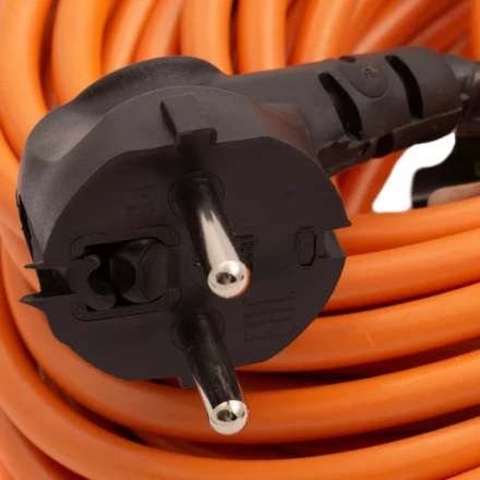 Удлинитель-шнур силовой 50 м Сибртех 95825, 16А, тип УХ16, ПВС, 1 розетка без заземления купить в Челябинске