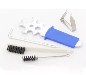 Пневматический краскопульт AG 901 LVMP профессиональный, гравитационного  типа, сопла 1,3 и 1,1 мм Stels 57365 купить в Челябинске