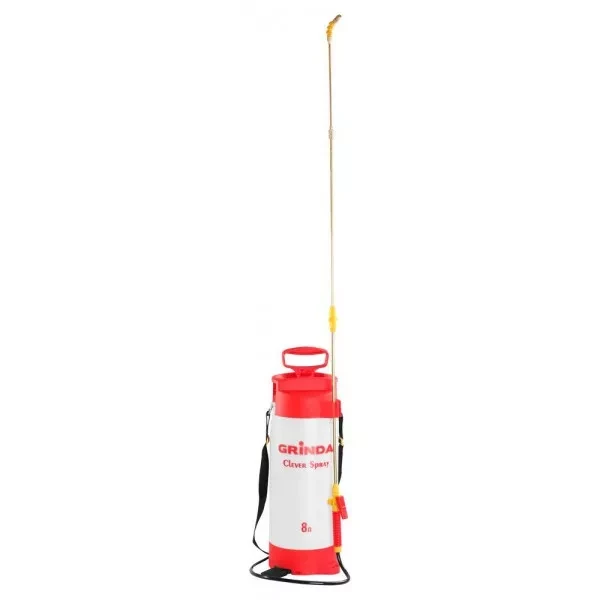 Опрыскиватель GRINDA садовый "Clever Spray", 8 л, с латунным  телескоп. удлинителем и упорами для ног 8-425158_z01 купить в Челябинске
