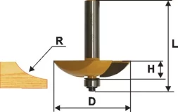 Фреза фигирейная горизонтальная Ф635Х14 мм хвостовик 12 мм 46566