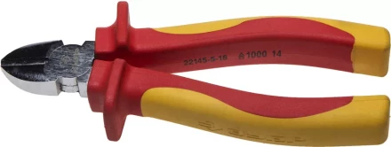 Бокорезы ЗУБР &quot;ПРОФЕССИОНАЛ&quot; &quot;ПРОФИЭЛЕКТРИК&quot;, диэлектрические, двухкомпонентная рукоятка, высоковольтные до ~1000В, 160мм 22145-5-16 купить в Челябинске