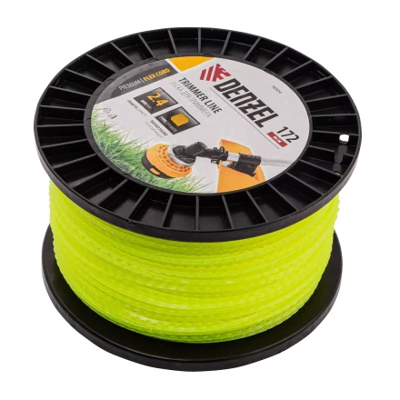 Леска для триммера зубчатый квадрат, 2,4мм х 172м, на DIN катушке FLEX CORD// Denzel 96804 купить в Челябинске