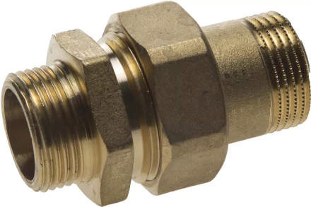 Соединитель GENERAL FITTINGS прямой с накидной гайкой, латунь, ш/ш, 3/4&quot; 51037-S/S-3/4 купить в Челябинске