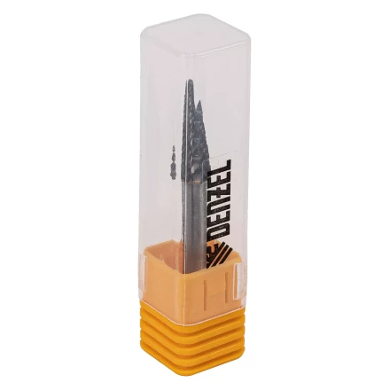 Борфреза по металлу твердосплавная Denzel, коническая закругленная, тип-L, 8 мм, 72067 купить в Челябинске