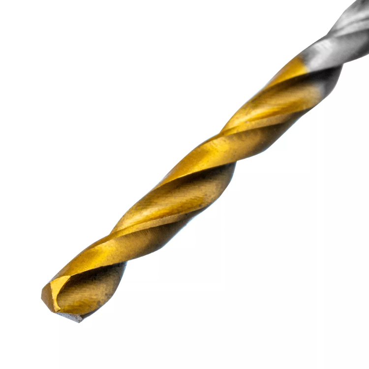 Сверло спиральное по металлу 3 x 60 мм, Р6М5, Golden Tip , 2шт. Denzel 718225 купить в Челябинске