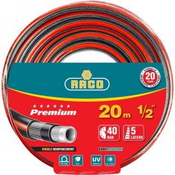 Шланг RACO &quot;PREMIUM&quot; поливочный, 40атм., армированный, 3-х слойный, 1/2&quot;х20м 40300-1/2-20