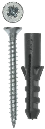 Дюбели ЕВРО с саморезами пакет серия МАСТЕР купить в Челябинске