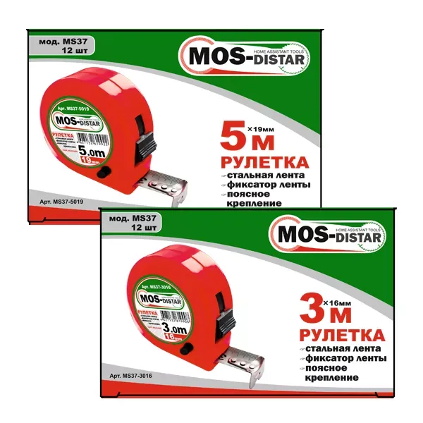 Рулетка измерительная MOS-DISTAR MS37-5019 купить в Челябинске