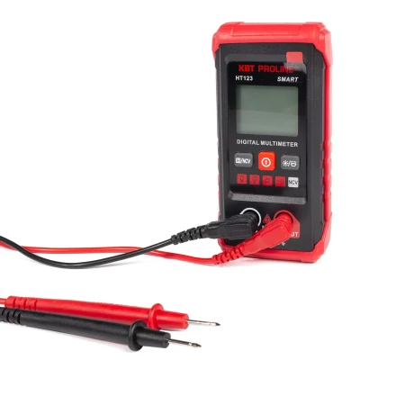 Мультиметр цифровой компактный КВТ SMART KT 123 с автоматическим выбором режимов и пределов измерений (88550) купить в Челябинске