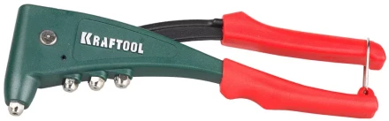 Заклепочник с усиленным литым корпусом, KRAFTOOL &quot;NX-5 31173, для заклёпок d=2,4-4,8 мм - алюминий и сталь, d=2,4-4,0 - нерж сталь 31173 купить в Челябинске