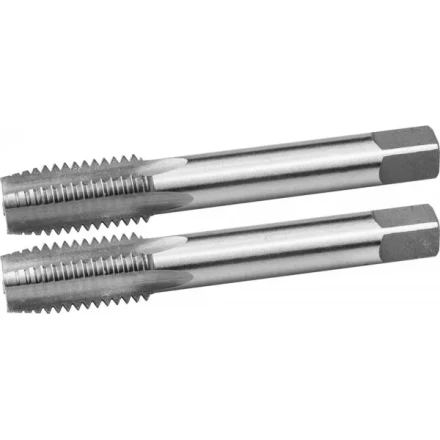 Метчики ЗУБР &quot;ЭКСПЕРТ&quot; машинно-ручные, комплектные для нарезания метрической резьбы, М18 x 2,0, 2шт 4-28007-18-2.0-H2 купить в Челябинске