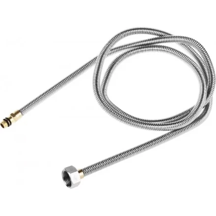 Подводка ЗУБР &quot;ЭКСПЕРТ&quot; сильфонная из нержавеющей стали, для смесителя, укороченная, г/ш (гайка-штуцер), 1/2&quot;, 1,5м 51012-150 купить в Челябинске