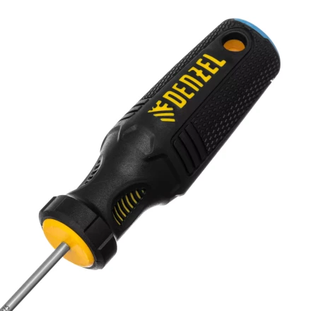 Отвертка, SL3х75 мм, S2, 3к рукоятка Denzel 121887 купить в Челябинске