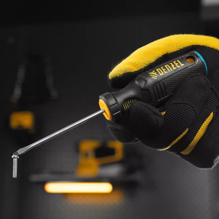 Отвертка, SL3х75 мм, S2, 3к рукоятка Denzel 121887 купить в Челябинске