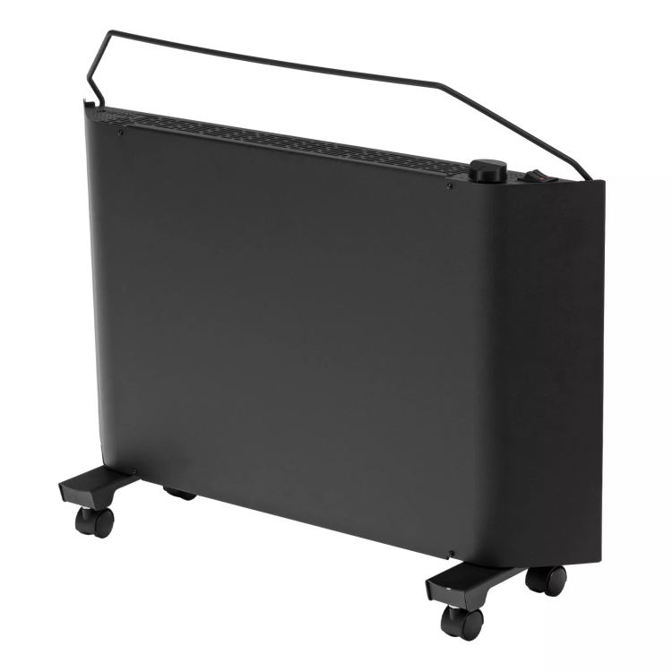 Конвектор электрический Denzel XCE-1500 B, 230 В, 1500 Вт, X-образный нагреватель черный 98128 купить в Челябинске