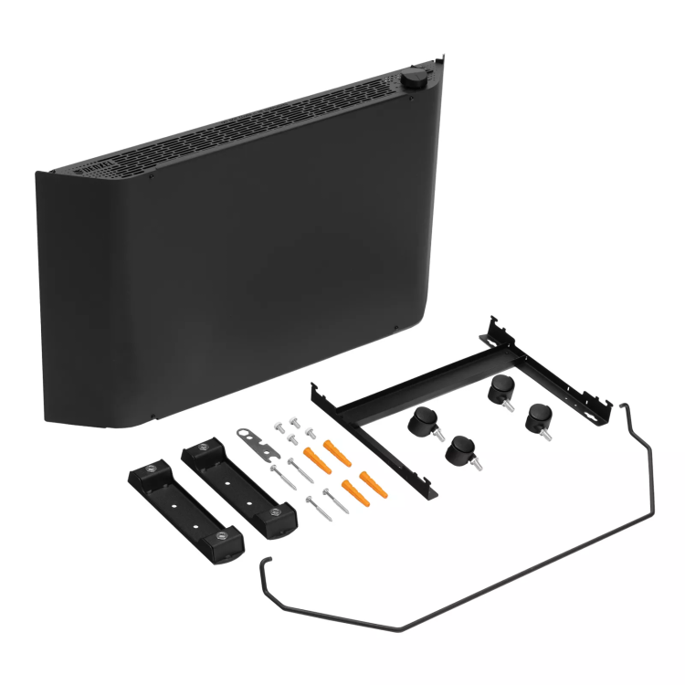 Конвектор электрический Denzel XCE-1500 B, 230 В, 1500 Вт, X-образный нагреватель черный 98128 купить в Челябинске