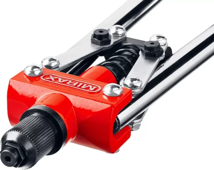 Заклепочник двуручный, DEXX 31034, заклёпки из Al и стали, регулят усил вытяг, d=2,4/3,2/4,8мм 31034 купить в Челябинске