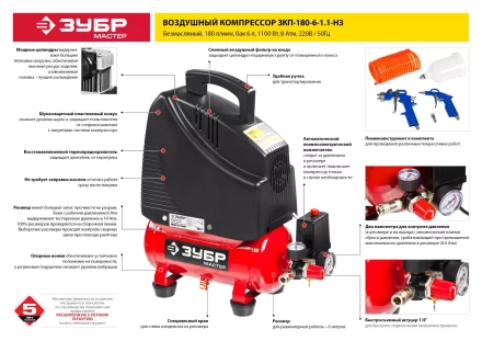 Компрессор воздушный ЗКП-180-6-1.1-Н3 серия МАСТЕР купить в Челябинске