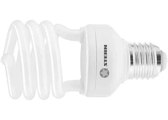 Лампа компактная люминесцентная полуспиральная 20W 2700K E27 8000ч Stern 90903 купить в Челябинске