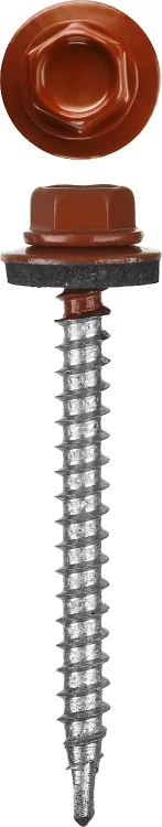 Саморезы СКМ кровельные, RAL 3003 рубиново-красный, 25 x 5.5 мм, 1 800 шт, для металлических конструкций, STAYER 30300-55-025-3003 купить в Челябинске