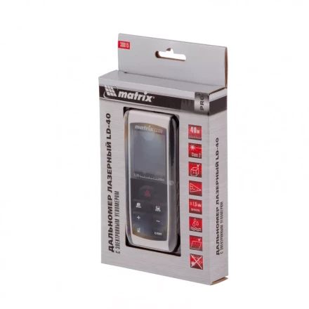 Лазерный дальномер Matrix LD-40 с электронным угломером 38015 купить в Челябинске