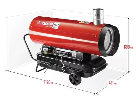 Пушка дизельная непрямого нагрева дисплей К9 ДПН-К9-52000-Д серия МАСТЕР купить в Челябинске