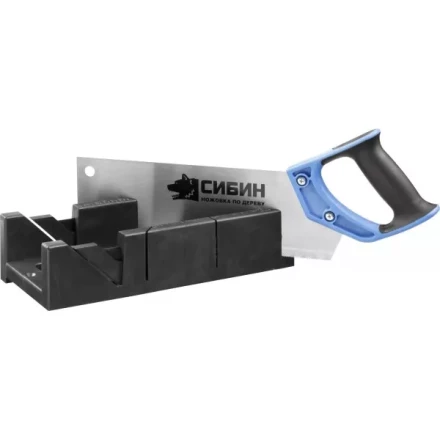 Ножовка СИБИН с двухкомпонентной рукояткой, стусло для заготовок 100х50мм, 300мм 15385-35 купить в Челябинске