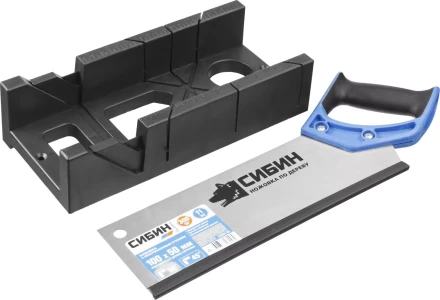 Ножовка СИБИН с двухкомпонентной рукояткой, стусло для заготовок 100х50мм, 300мм 15385-35 купить в Челябинске