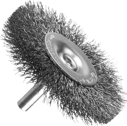 ЗУБР &quot;ПРОФЕССИОНАЛ&quot;. Щетка дисковая для дрели, витая стальная проволока 0,3мм, 50мм 35198-050_z02 купить в Челябинске