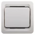Выключатель СВЕТОЗАР &quot;ГАММА&quot; одноклавишный, без подсветки, цвет белый, 10А/~250В SV-54130-W купить в Челябинске